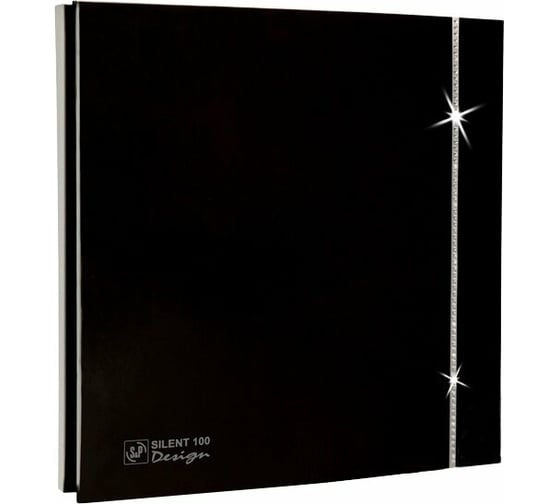 Вентилятор Soler&Palau SILENT-100 CZ BLACK SWAROVSKI DESIGN 1