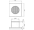 Вентилятор для ванной комнаты Migliore VENTILATORO D100 mm, с декоративной решеткой 160x160 mm, хром 23002 3