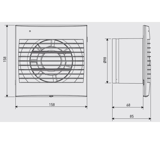 Вытяжной вентилятор Soler&Palau Decor 100CD 03-0103-002
