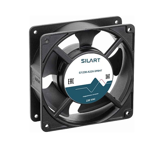 Осевой вентилятор SILART 120x120x38, 220V AC, подшипник качения G1238-A22X-5PBHT 1
