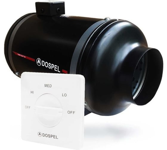 Вентилятор канальный с регулятором скорости DOSPEL Turbo Silent 160 007-4316