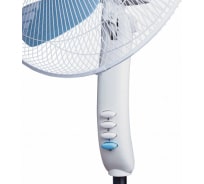 Напольный вентилятор SONNEN FS40-A104 Line, 45 Вт, 3 скоростных режима, белый/синий, 451034