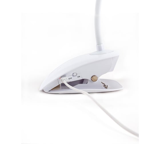 Аккумуляторный вентилятор на прищепке LUXAR FAN-010 белый 4W, 3 скорости, подсветка 4606400420491
