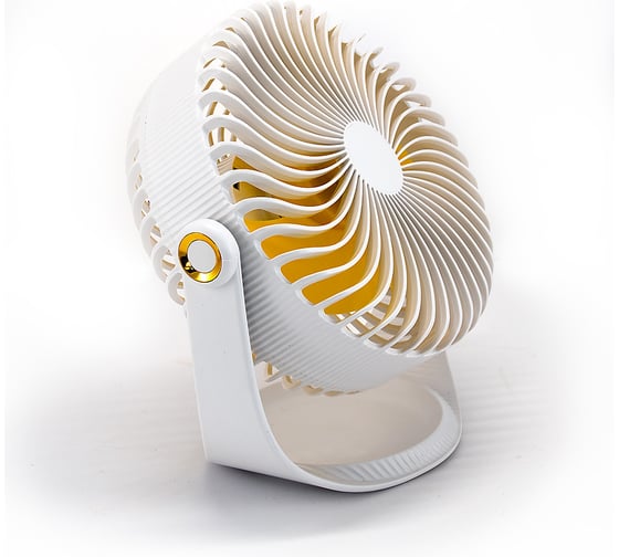 Настольный аккумуляторный вентилятор LUXAR FAN-105 белый 7.5W, 3 скорости 4606400420507