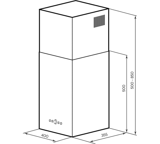 Вытяжка Lex mono 400 inox CHTI000416