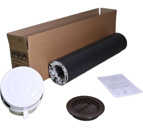 Клапан кив Нова - Строй, ООО 125-01-06 (в сборе, с коричневой решёткой) NovaPROF 85