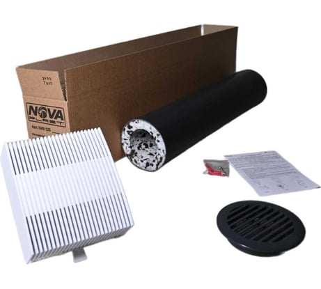 Клапан Нова - Строй, ООО кив 125-02-06 (в сборе, с темно серой решёткой) Nova STYLE 77