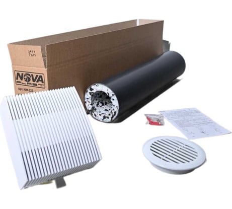 Клапан Нова - Строй, ООО кив 125-02-06 (в сборе с белой решёткой) NovaSTYLE 74