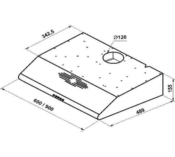 Козырьковая вытяжка Korting  KHT 6334 X 00000011478