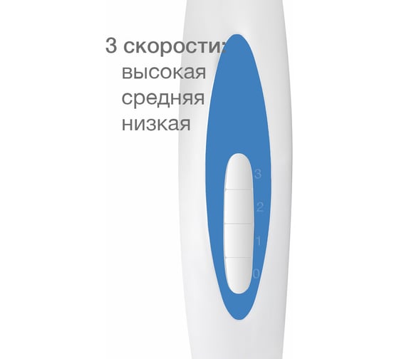 Вентилятор напольный Blackton Bt F1111 белый/синий 86191618