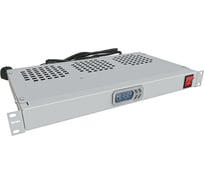 Модуль вентиляторный NTSS крепление на 19 1U, 3 элемента, электронный термоконтроллер, цифровой термодатчик, серый RAL 7035 NTSS-FAN3/19T