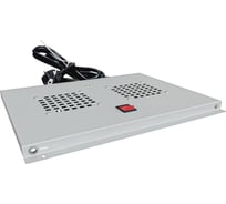 Модуль вентиляторный потолочный NTSS для шкафов серии R глубиной 600 мм, на 2 элемента, без термостата, серый RAL 7035 NTSS-FAN2/600