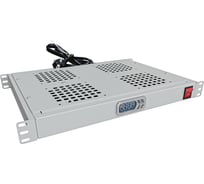 Модуль вентиляторный NTSS крепление на 19 1U, 4 элемента, электронный термоконтроллер, цифровой термодатчик, серый RAL 7035 NTSS-FAN4/19T