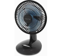 Вентилятор настольный MARTA MT-FN2533 черный/голубой 37710