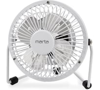 Вентилятор настольный MARTA MT-FN2545 белый 39948