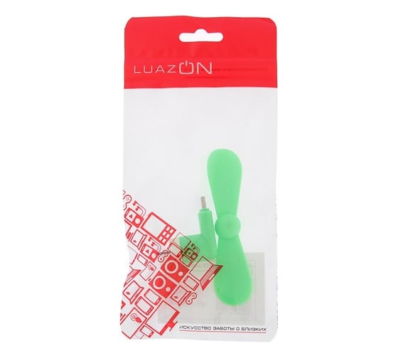 Вентилятор для телефона Luazon LTF-01, разъем Type-C, зеленый 4487519