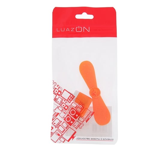 Вентилятор для телефона Luazon LTF-01, разъем Type-C, оранжевый 4487521