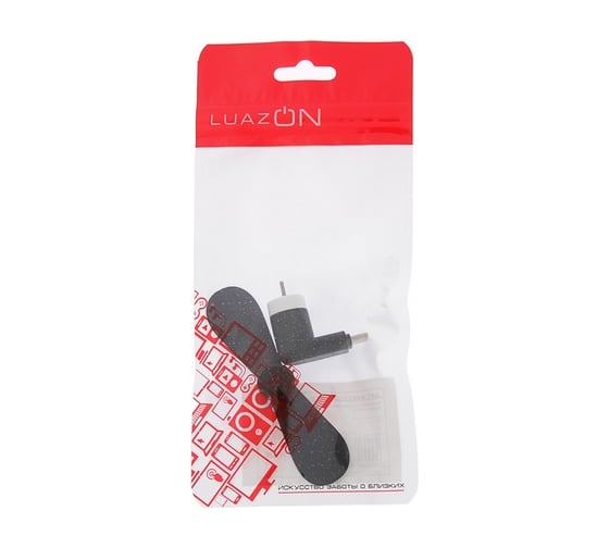 Вентилятор для телефона Luazon LTF-01, разъем Type-C, чёрный 4487520