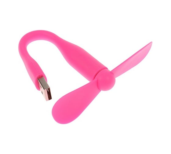 Вентилятор с гибким корпусом Luazon LVU-08, USB, 11 см, розовый 3936801