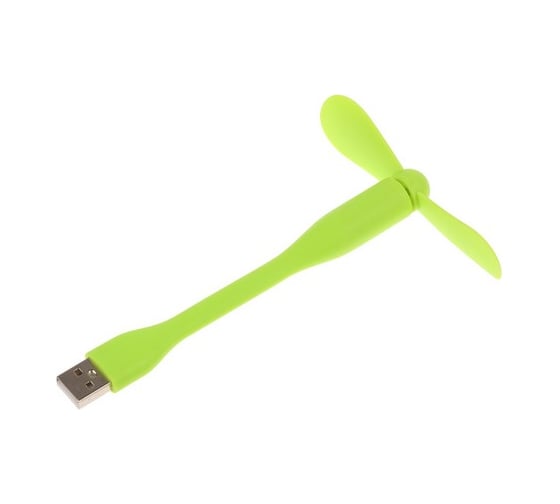 Вентилятор с гибким корпусом Luazon LVU-10, USB, 11 см, зелёный 3936803