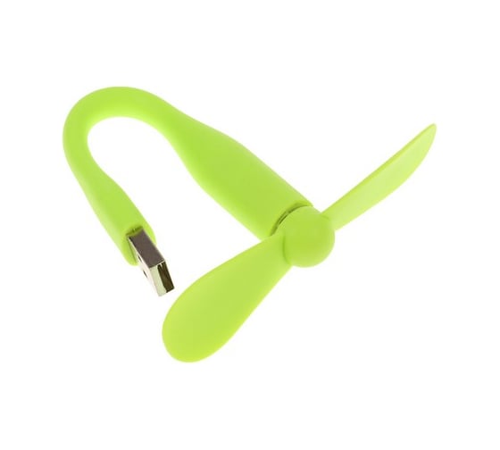 Вентилятор с гибким корпусом Luazon LVU-10, USB, 11 см, зелёный 3936803