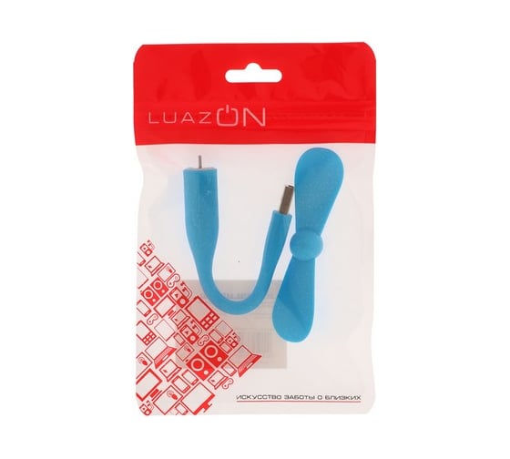 Вентилятор с гибким корпусом Luazon LVU-06, USB, 11 см, синий 3936799