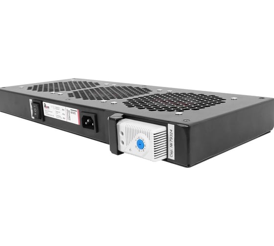 Вентиляторный модуль Rem 230V, вентиляторов: 3, 130 дБ, поток: 450 м3/ч, черный R-FAN-3T-9005
