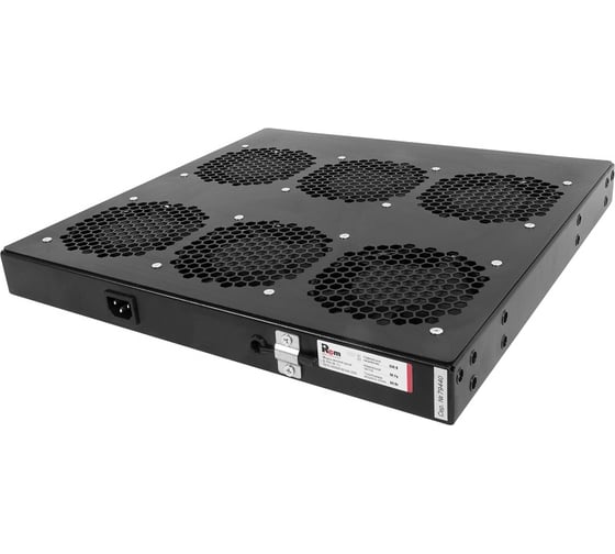 Вентиляторный модуль Rem R-FAN, 230V, 1U, вентиляторов: 6, 258 дБ, черный R-FAN-6K-1U-9005