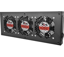 Вентиляторный модуль Rem R-FAN, 230V, 45х432х195, вентиляторов: 3, 130 дБ, черный R-FAN-3J-9005