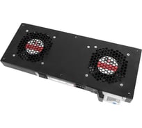 Вентиляторный модуль Rem R-FAN, 230V, вентиляторов: 2, 86 дБ, черный R-FAN-2T-9005