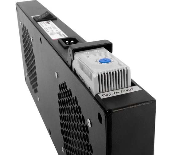 Вентиляторный модуль Rem R-FAN, 230V, вентиляторов: 2, 86 дБ, черный R-FAN-2T-9005