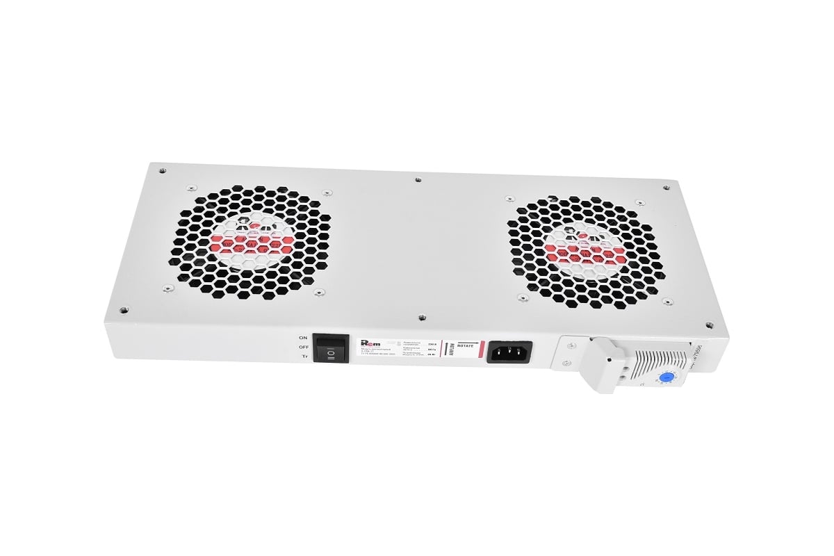 Вентиляторный модуль Rem R-FAN, 230V, для шкафов, серый R-FAN-2T ...