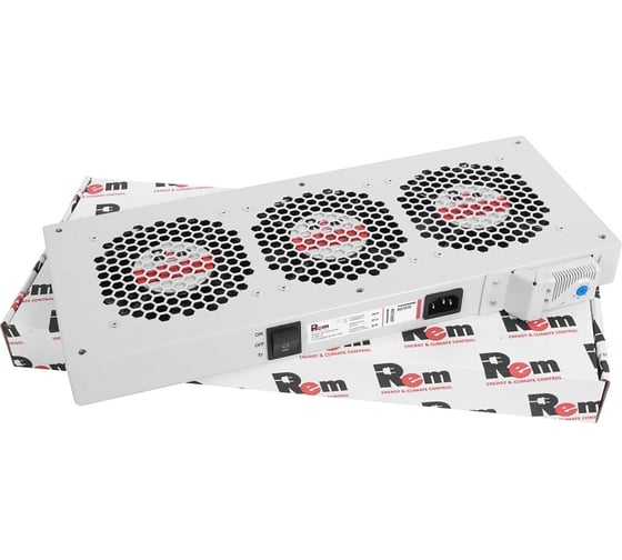 Вентиляторный модуль Rem R-FAN, 230V, для шкафов, цвет серый R-FAN-3T
