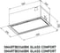 Полновстраиваемая вытяжка MEFERI SMARTBOX60BK GLASS COMFORT 2