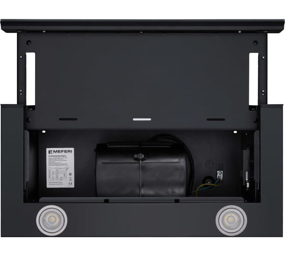 Телескопическая вытяжка MEFERI SLIDEBOX60BK GLASS ULTRA МФ-00000085