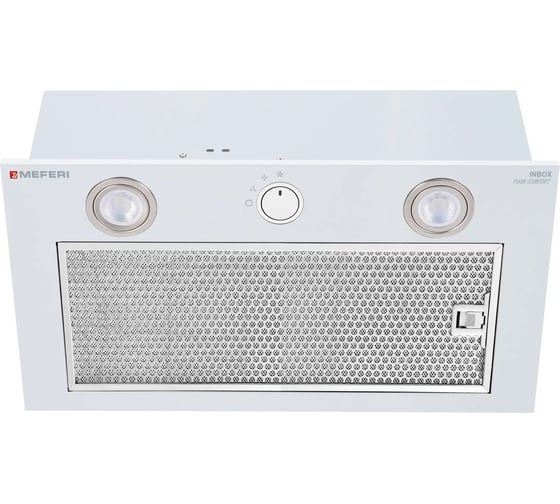 Полновстраиваемая вытяжка MEFERI INBOX60WH PUSH COMFORT 1