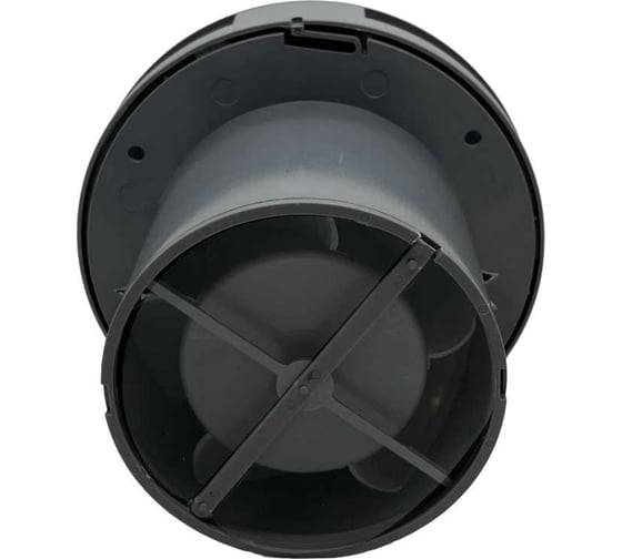Круглый вентилятор VENTFAN.RU Solar100 с пластиковой серой панелью и обратным клапаном, D100мм Solar100 PVC Grey