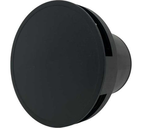 Круглый вентилятор VENTFAN.RU Solar100T с таймером и обратным клапаном, черный пластик, D100мм Solar100T PVC Black