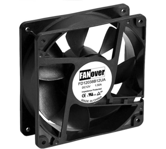 Вентилятор ПРОФМЕТСТИЛЬ 120x120x38мм 12В FD12038S12M2 DC (скольжения) FANOVER 1107
