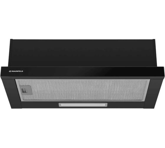 Кухонная вытяжка MAUNFELD чёрное стекло Clyde 60 Glass Black