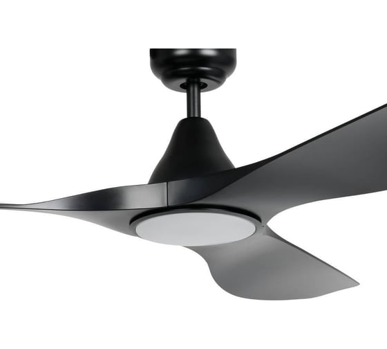Вентилятор с подсветкой EGLO PORTSEA,19W(LED),B1320,H295,O1320, черный матовый/акриловый, молочный 35114