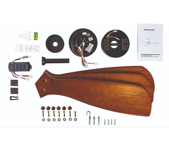 Потолочный вентилятор DREAMFAN Bali Black Wood DC 33516DC