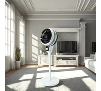 Вентилятор напольный с регулируемой высотой ZDK HJ-190, белый FANHJ-190