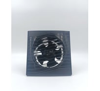 Вентилятор осевой вытяжной ВИЕНТО тяговый выключатель, В125СВ STILL (240 м3), волна, черный, шарикоподшипник ВИЕНТО В125СВ STILL black-B