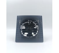 Вентилятор осевой, вытяжной ВИЕНТО ВОЛНА малошумный, с таймером, обратный клапан, 240 м³/ч, черный В125СТК STILL black