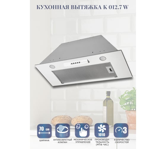 Кухонная вытяжка Zigmund & Shtain K 012.7 W