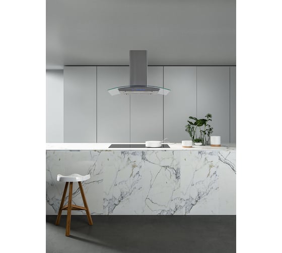 Кухонная вытяжка MBS ZINNIA 190 ISLAND GLASS 3908
