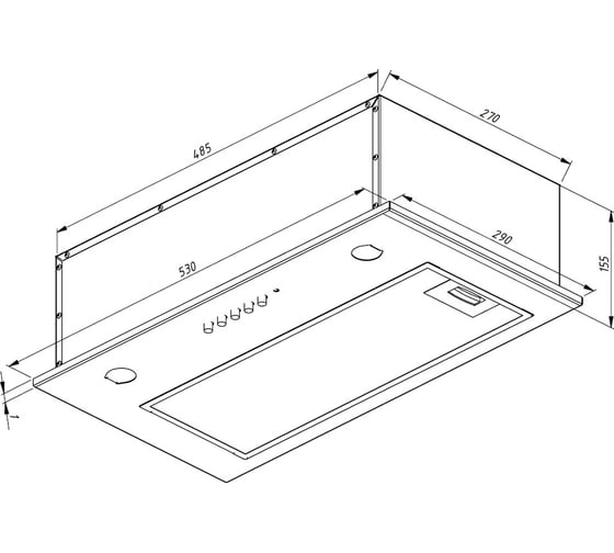 Вытяжка AKPO WK-4 Mio eco 60 см нержавейка 3137 1