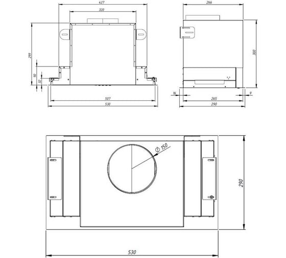 Вытяжка AKPO WK-6 Neva glass 60 см нержавейка белый 2200