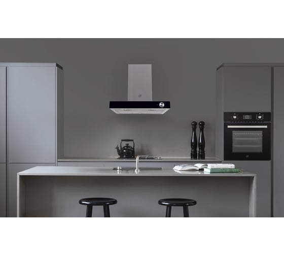Кухонная вытяжка MBS MARANTA 160 BLACK GLASS 5100